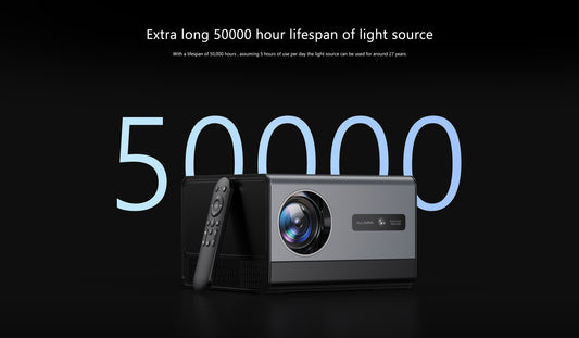 Alliwava PR850 Projector-Extra long 50000 hour lifespan of light source